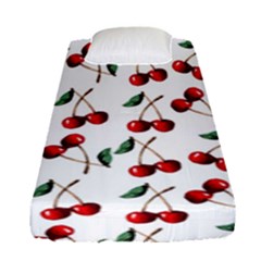 Cherry Red Fitted Sheet (single Size) by Kathrinlegg