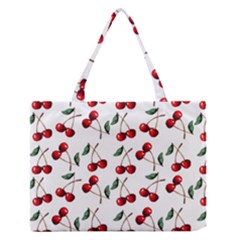 Cherry Red Medium Zipper Tote Bag by Kathrinlegg