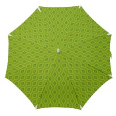 Decorative Green Pattern Background  Straight Umbrellas by TastefulDesigns