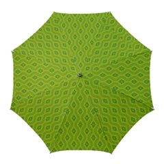 Decorative Green Pattern Background  Golf Umbrellas by TastefulDesigns