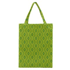 Decorative Green Pattern Background  Classic Tote Bag by TastefulDesigns