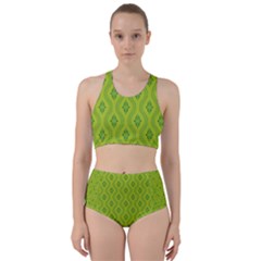 Decorative Green Pattern Background  Bikini Swimsuit Spa Swimsuit  by TastefulDesigns