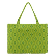 Decorative Green Pattern Background  Medium Tote Bag by TastefulDesigns