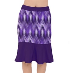 Purple Wavy Mermaid Skirt