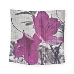 Vintage Style Flower Photo Square Tapestry (small) by dflcprints