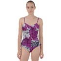 Vintage Style Flower Photo Sweetheart Tankini Set View1