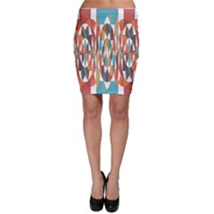 Colorful Geometric Abstract Bodycon Skirt by linceazul