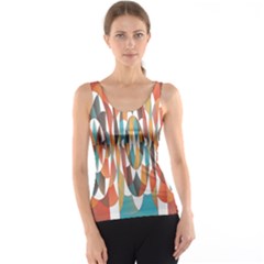 Colorful Geometric Abstract Tank Top by linceazul