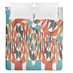 Colorful Geometric Abstract Duvet Cover Double Side (queen Size) by linceazul