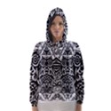 Tattoo tribal owl Hooded Wind Breaker (Women) View1