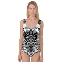 Tattoo Tribal Owl Princess Tank Leotard  by Valentinaart