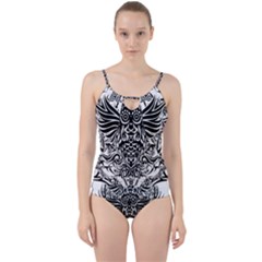 Tattoo Tribal Owl Cut Out Top Tankini Set by Valentinaart