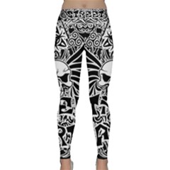 Tattoo Tribal Street Art Classic Yoga Leggings by Valentinaart