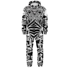 Tattoo Tribal Street Art Hooded Jumpsuit (men)  by Valentinaart