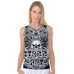 Tattoo Tribal Street Art Women s Basketball Tank Top by Valentinaart