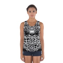 Tattoo Tribal Street Art Sport Tank Top  by Valentinaart