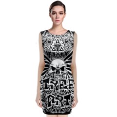 Tattoo Tribal Street Art Classic Sleeveless Midi Dress by Valentinaart