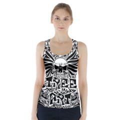 Tattoo Tribal Street Art Racer Back Sports Top by Valentinaart