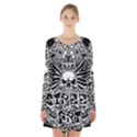 Tattoo tribal street art Long Sleeve Velvet V-neck Dress View1