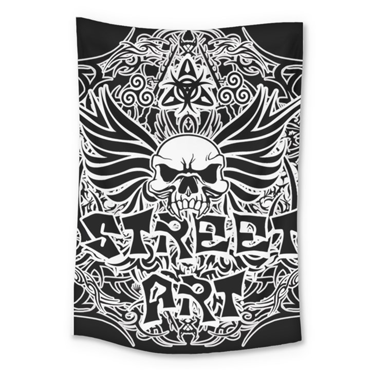 Tattoo tribal street art Large Tapestry