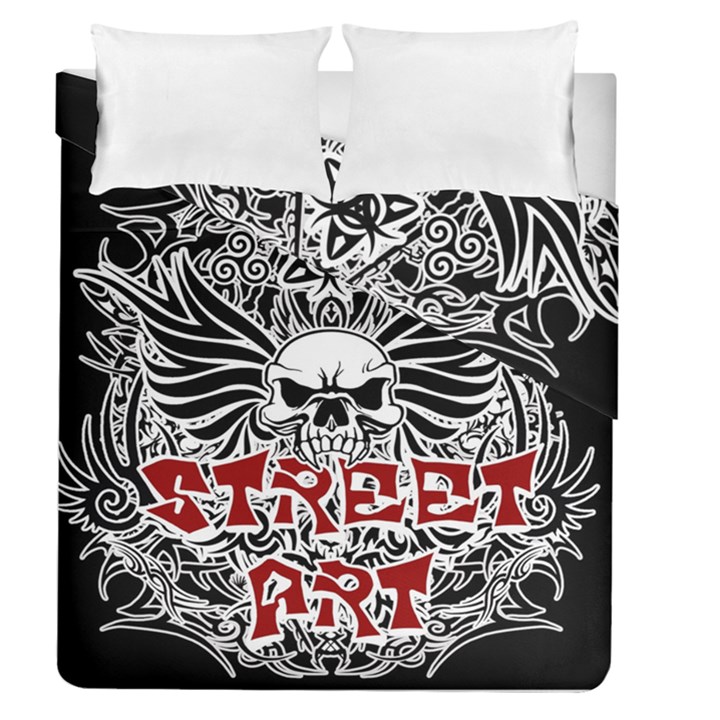 Tattoo tribal street art Duvet Cover Double Side (Queen Size)