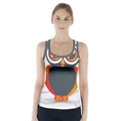 Owl Logo Racer Back Sports Top by BangZart