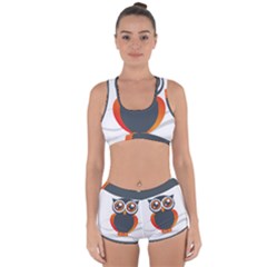 Owl Logo Racerback Boyleg Bikini Set