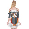 Owl Logo Cutout Spaghetti Strap Chiffon Dress View2