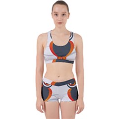 Owl Logo Work It Out Sports Bra Set