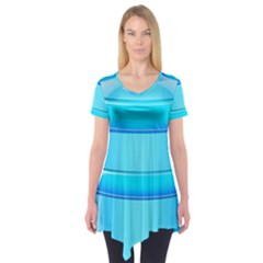 Large Water Bottle Short Sleeve Tunic  by BangZart