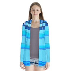 Large Water Bottle Drape Collar Cardigan by BangZart