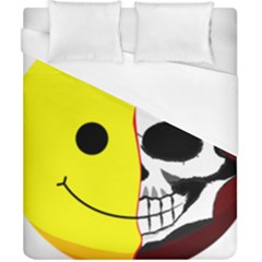 Skull Behind Your Smile Duvet Cover (california King Size) by BangZart