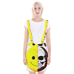 Skull Behind Your Smile Braces Suspender Skirt by BangZart