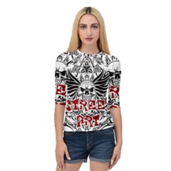 Tattoo Tribal Street Art Quarter Sleeve Tee