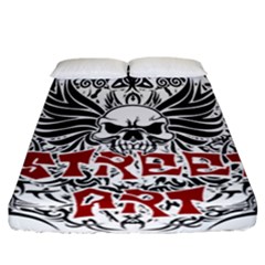 Tattoo Tribal Street Art Fitted Sheet (california King Size) by Valentinaart