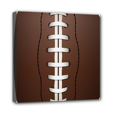 Football Ball Mini Canvas 8  X 8  by BangZart