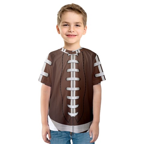 Football Ball Kids  Sport Mesh Tee by BangZart