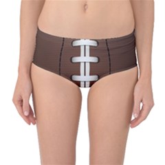 Football Ball Mid-waist Bikini Bottoms by BangZart