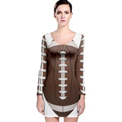 Football Ball Long Sleeve Velvet Bodycon Dress by BangZart