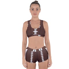 Football Ball Racerback Boyleg Bikini Set