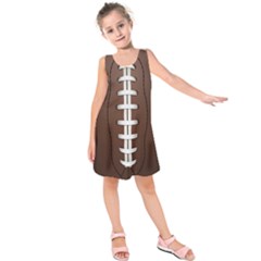 Football Ball Kids  Sleeveless Dress by BangZart