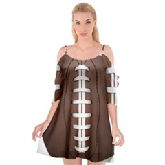 Football Ball Cutout Spaghetti Strap Chiffon Dress