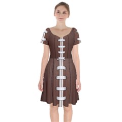 Football Ball Short Sleeve Bardot Dress by BangZart