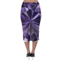 Amethyst Velvet Midi Pencil Skirt View2