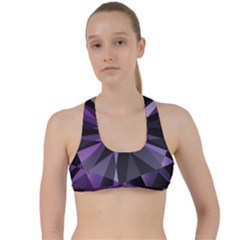 Amethyst Criss Cross Racerback Sports Bra