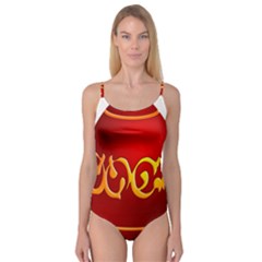 Easter Decorative Red Egg Camisole Leotard  by BangZart