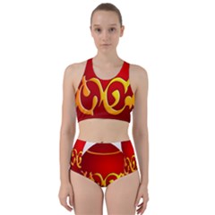 Easter Decorative Red Egg Bikini Swimsuit Spa Swimsuit 