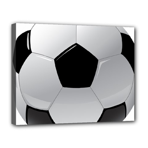 Soccer Ball Canvas 14  X 11  by BangZart