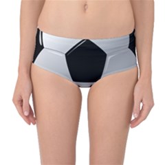 Soccer Ball Mid-waist Bikini Bottoms by BangZart