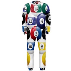 Racked Billiard Pool Balls Onepiece Jumpsuit (men)  by BangZart